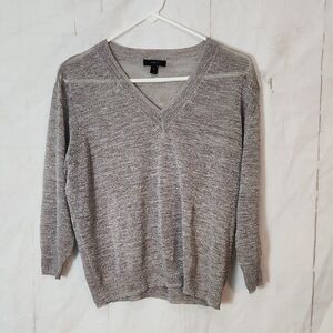 J Crew Sheer Metallic Sweater